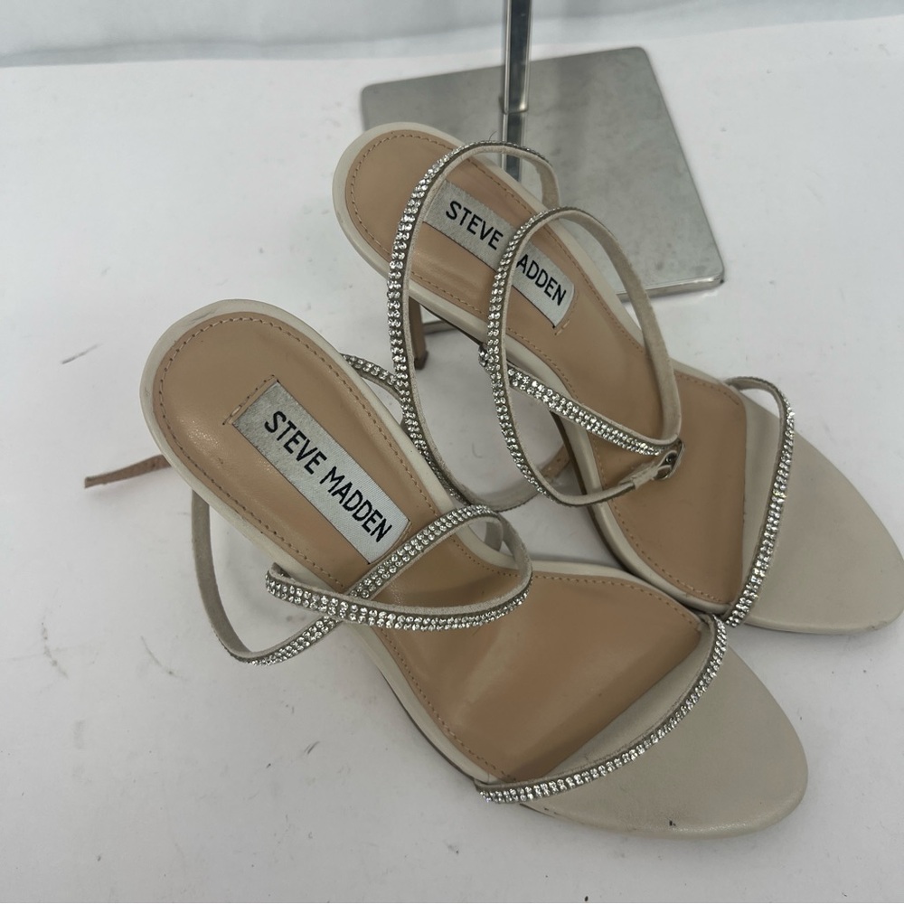 Steve Madden Women's rhinestone Strappy Heels Aubrey - Picture 6 of 13